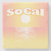 SoCal Sunset Stenen Onderzetter (Voorkant)