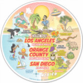 SoCal Sunset Sticker (Voorkant)