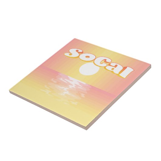 SoCal Sunset Tegeltje (Zijkant)