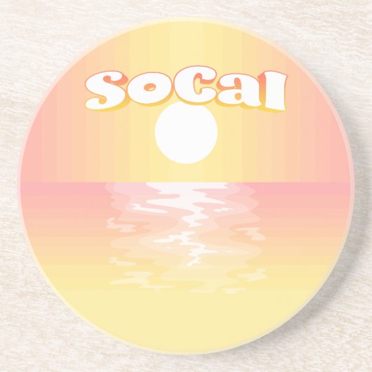 SoCal Sunset Zandsteen Onderzetter (Voorkant)