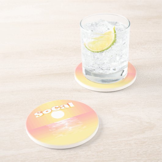 SoCal Sunset Zandsteen Onderzetter (Zijkant)