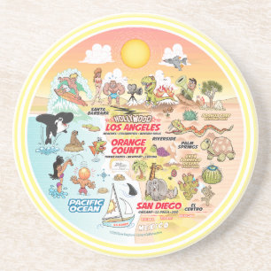 SoCal Sunset Zandsteen Onderzetter