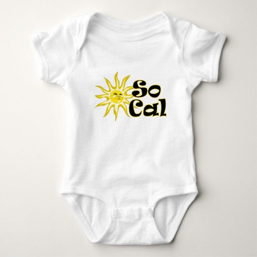 SoCal Sunshine Baby Creeper Romper (Voorkant)