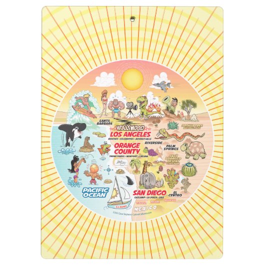 SoCal Sunshine Klembord (Achterkant)
