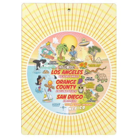 SoCal Sunshine Klembord (Achterkant)