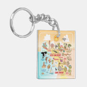 Socal Sunshine Sleutelhanger (Voorkant Links)