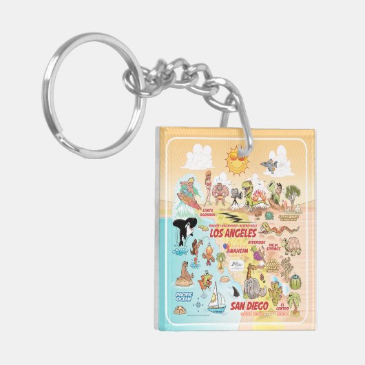 Socal Sunshine Sleutelhanger (Voorkant Links)