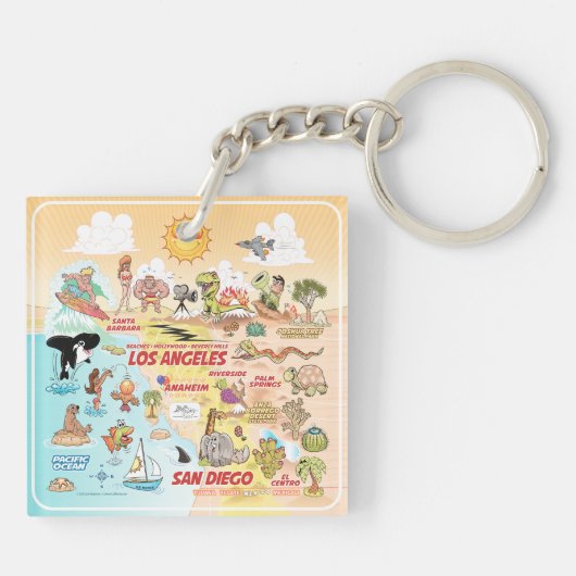 Socal Sunshine Sleutelhanger (Achterkant)