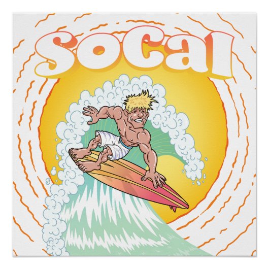 SoCal Surfer Perfect Poster (Voorkant)