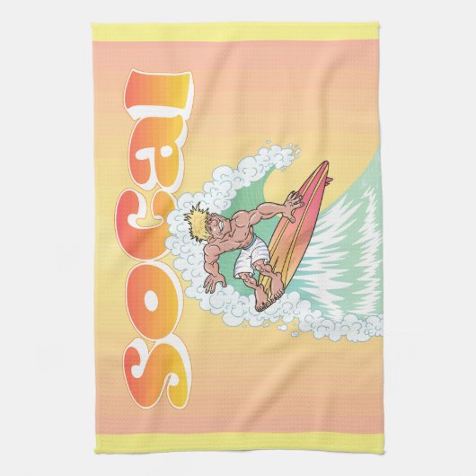 SoCal Surfer Theedoek (Verticaal)