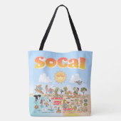 SoCal-tas Tote Bag (Achterkant)