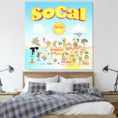 SoCal Wall Art Canvas Afdruk (Insitu (Slaapkamer))
