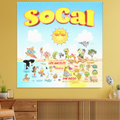 SoCal Wall Art Canvas Afdruk (Insitu (Woonkamer))