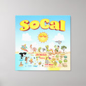 SoCal Wall Art Canvas Afdruk (Voorkant)