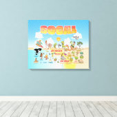SoCal Wall Art Canvas Afdruk (Insitu (Houten vloer))