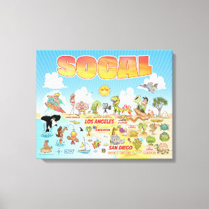 SoCal Wall Art Canvas Afdruk