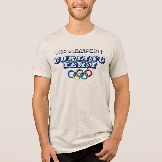 SoCalSport Curling Team Tri-Blend Shirt (Voorkant)