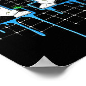 Soccer 11 Year Old Ice Cream Drip Youth 11th Birth Poster (Hoek)