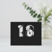 Soccer 18 th Birthday Celebration Sports Gift Briefkaart (Staand voorkant)