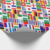 SOCCER 2014-embleempatroon Cadeaupapier (Hoek)