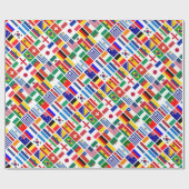 SOCCER 2014-embleempatroon Cadeaupapier (Vlak)