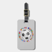 SOCCER 2014 Personalized Monogram Initiaal Bagagelabel (Voorkant verticaal)