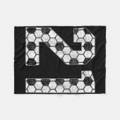 Soccer #21 Love Soccer Mom Favorite Player Jersey  Fleece Deken (Voorkant (Horizontaal))