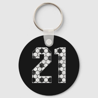 Soccer #21 Love Soccer Mom Favorite Player Jersey  Sleutelhanger