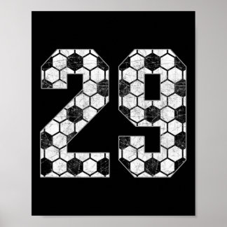 Soccer #29 Love Soccer Mom Favorite Player Jersey  Poster
