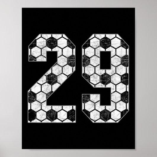 Soccer #29 Love Soccer Mom Favorite Player Jersey  Poster (Voorkant)