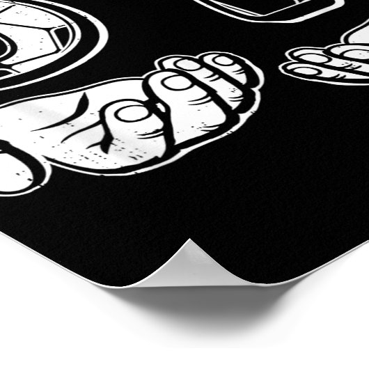 Soccer 67 Six Seven 6 7 Funny Gen Alpha Meme Drip  Poster (Hoek)