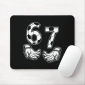 Soccer 67 Six Seven Costume Soccer Lovers Muismat (Met muis)