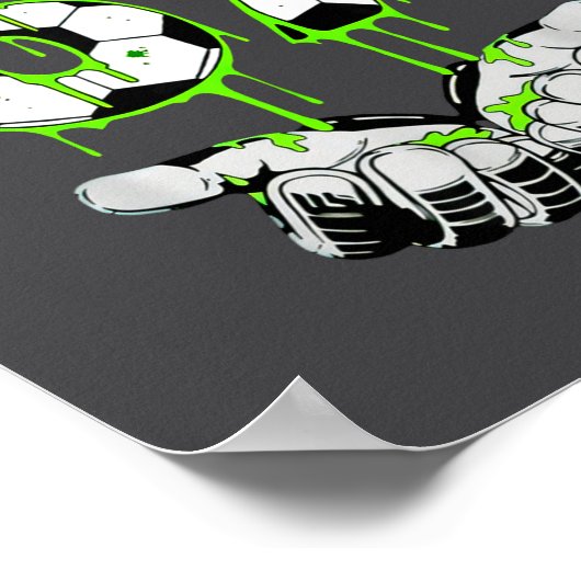 Soccer 67 Six Seven Funny Gen Alpha Meme Drip  Poster (Hoek)