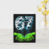 Soccer 67 Six Seven Funny Gen Alpha Meme  Kaart (Gele Bloem)