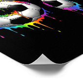 Soccer 67 Six Seven Funny Gen Alpha Meme Rainbow D Poster (Hoek)