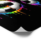 Soccer 67 Six Seven Funny Gen Alpha Meme Rainbow D Poster (Hoek)