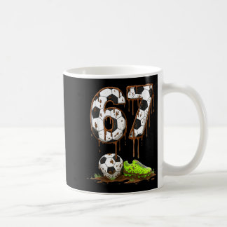Soccer 67 Six Seven Meme Boys Teens Kids Gen Alpha Koffiemok