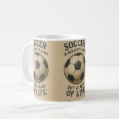 Soccer a way of life! koffiemok (Voorkant links)