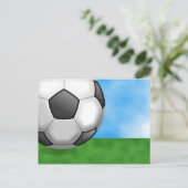 Soccer-achtergrond Briefkaart (Staand voorkant)