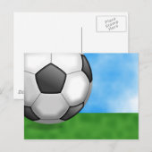 Soccer-achtergrond Briefkaart (Voorkant / Achterkant)