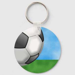 Soccer-achtergrond Sleutelhanger
