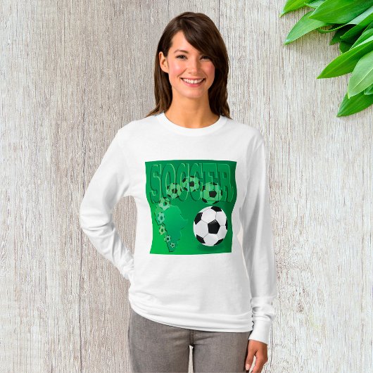 Soccer Africa Bold Green Football T-shirt