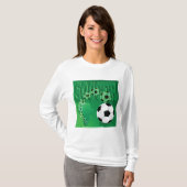 Soccer Africa Bold Green Football T-shirt (Voorkant volledig)