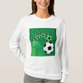 Soccer Africa Bold Green Football T-shirt (Voorkant)