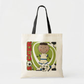 SOCCER - Afrikaanse American Boy TShirts en Gifts Tote Bag (Voorkant)