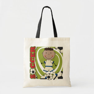 SOCCER - Afrikaanse American Boy TShirts en Gifts Tote Bag