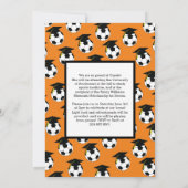 Soccer Afstuderen Sports Oranje Aankondiging (Achterkant)