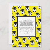 Soccer Afstuderen Sports Yellow Notice Kaart (Achterkant)