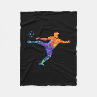 Soccer Athlete Sports Graphic Drawing  Fleece Deken