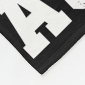 Soccer Auntie Leopard Heart  Fleece Deken (Hoek)